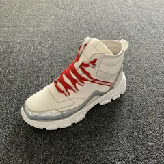 Fabric & Calfskin Leather Men’s Sneaker MBS006 image 1