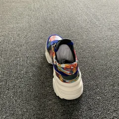 Youth Calfskin Leather Textile Trainers Sneaker MBS007 image 4