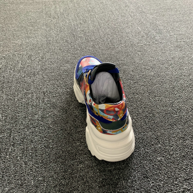 Youth Calfskin Leather Textile Trainers Sneaker MBS007 image 4