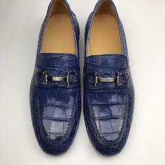 Crocodile Leather Slip On Basic Style BMBAS120156 image 1