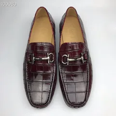 Crocodile Leather Men’s Penny Loafer BMBAS120157 image 1