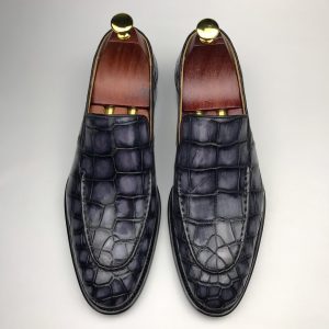 Men's Loafers Crocodile Formal Classic Dress Shoes