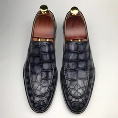 Men’s Loafers Crocodile Formal Classic Dress Shoes BMGAS12065 image 1