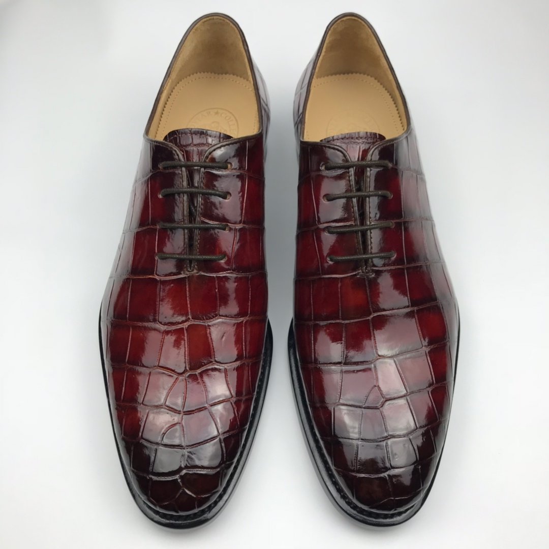 Oxford Crocodile Dress Shoes Comfortable Classic Design BMBAS120164