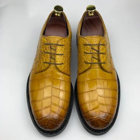 Crocodile Men’s Rounded Toe Derby Dress Shoe BMYAS120165