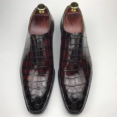 Smooth Scale-Patterned Oxford Shoes BMBAS12066 image 1