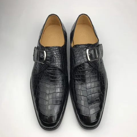Crocodile Monk Strap Men’s Shoe BMBAS120174