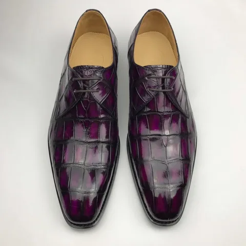Exotic Men’s Crocodile Hand-Picked Derby Collection BMPAS120179