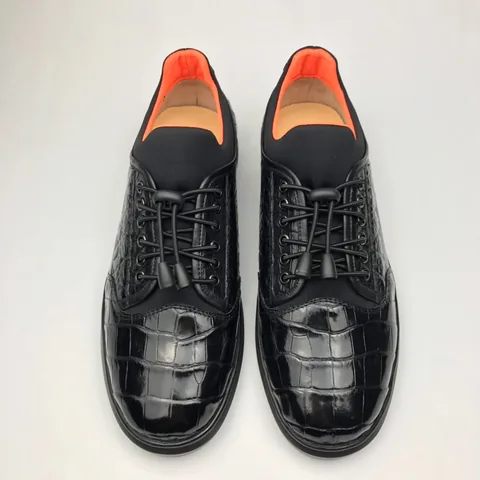Men’s Crocodile Casual Breathable Flat Shoes BMBAS120181