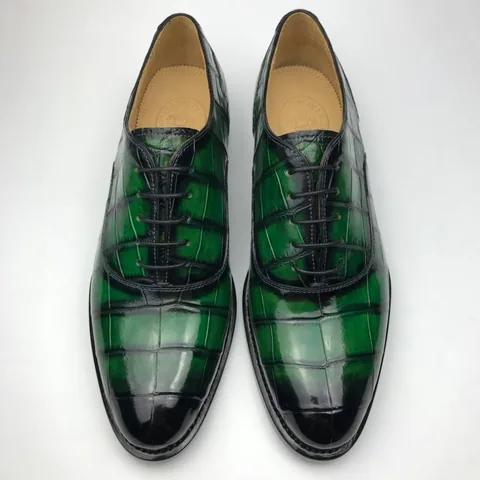 Crocodile Pattern Oxford Shoes Formal Style BMGAS120183