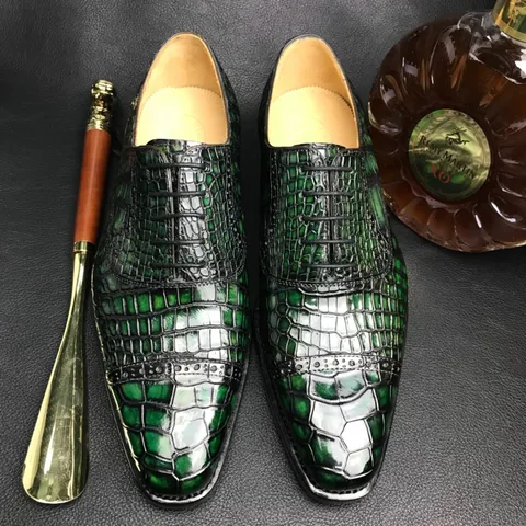 Crocodile Pattern Oxford Shoes Dress Shoes BMGAS120184
