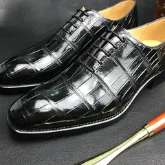 Crocodile Oxford Dress Shoes Men’s Formal Classic Design BMBAS120190 image 4