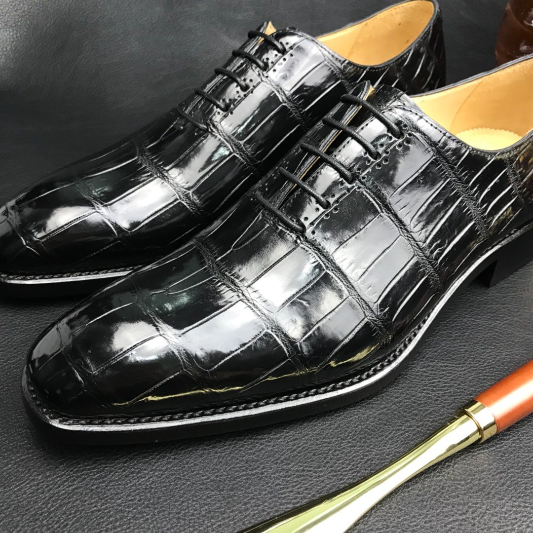 Crocodile Oxford Dress Shoes Men’s Formal Classic Design BMBAS120190 image 4