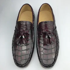 Crocodile Leather Church Tassel Loafers BMBAS120193 image 1