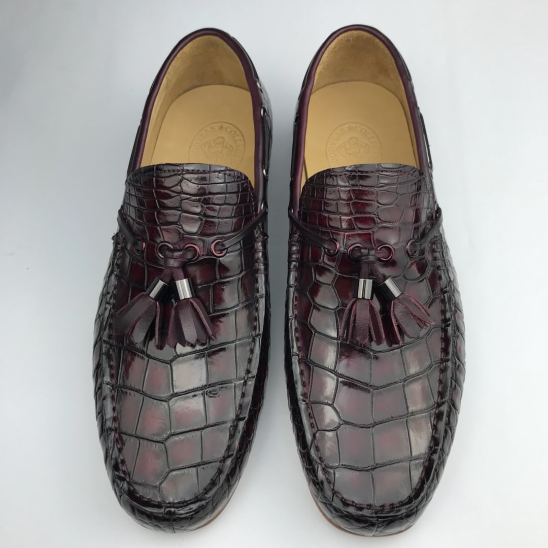 Crocodile Leather Church Tassel Loafers BMBAS120193