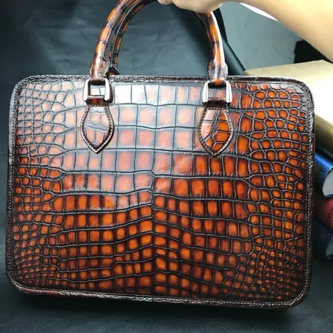 Crocodile men’s Fashion Exotic Skin Bag BMBAS120196