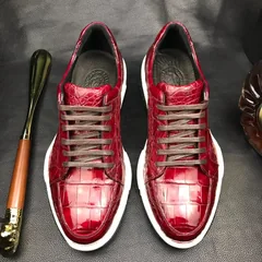 Crocodile Leather Mens Running Shoe BMRAS12076 image 1