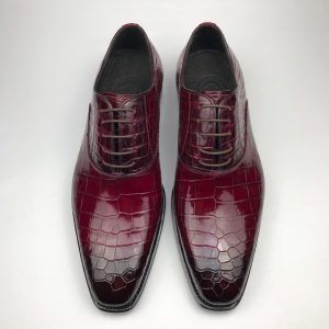 Men Dress Shoes Crocodile Pattern Oxford Business Shoe