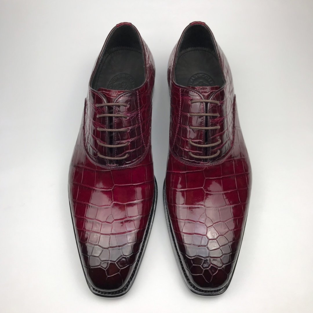 Men Dress Shoes Crocodile Pattern Oxford Business Shoe BMBAS12080
