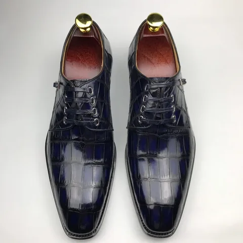 Fashion Men’s Crocodile Trend Leather Formal Shoes BMBAS12082