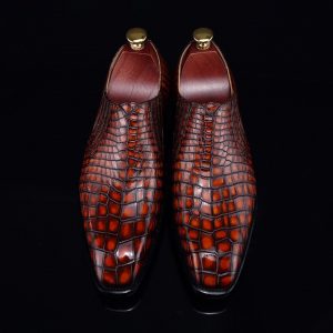 Crocodile Men's Leather Loafer Driving Style