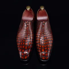 Crocodile Men’s Leather Loafer Driving Style BMBAS12058 image 1