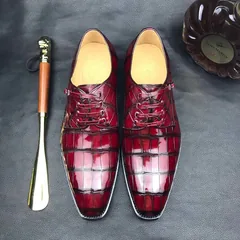 Men’s Business Shoes Crocodile Derby British Style BMBAS12086 image 1