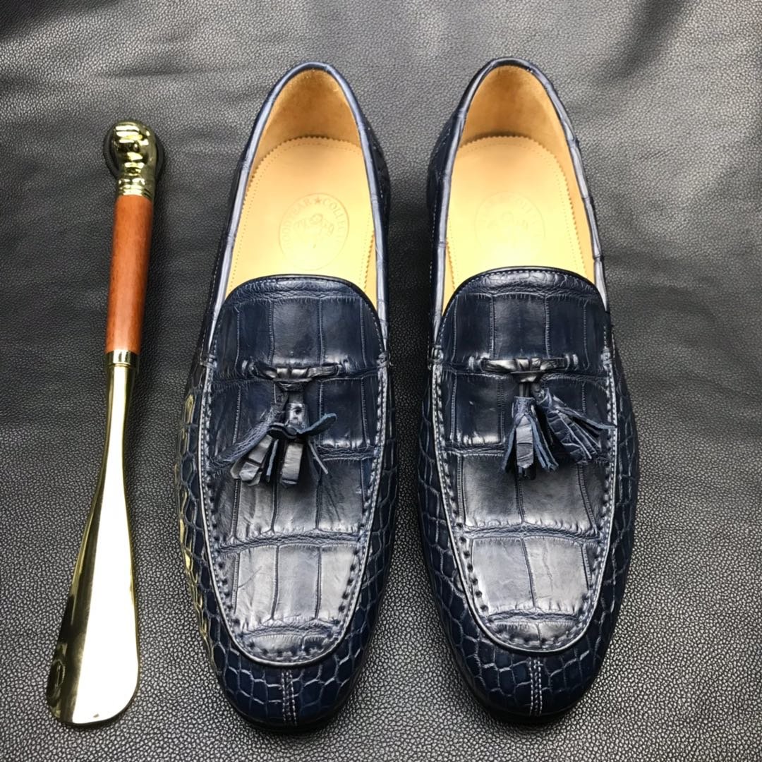 Lifestyle Men’s Handcrafted Crocodile Penny Loafer BMBAS120117
