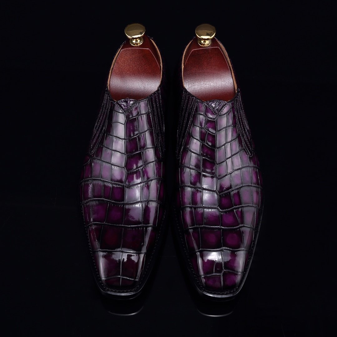 Men’s Loafer Slip On Crocodile Classical Shoes BMPAS12061