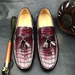 Men’s Crocodile Tassel Loafer Slip On BMBAS120122 image 1