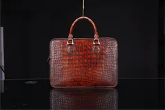 Crocodile Leather Handbag Briefcase BMBAB120124 image 1