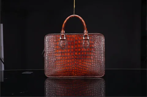 Crocodile Leather Handbag Briefcase BMBAB120124