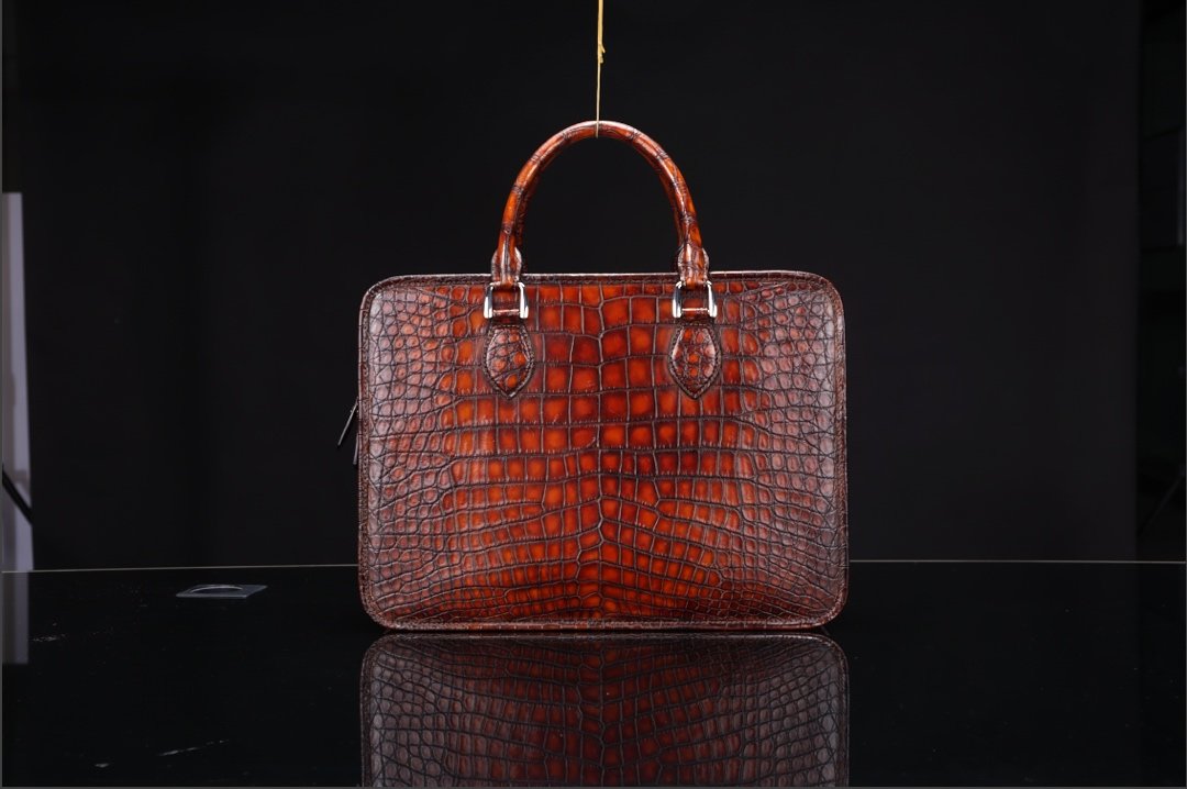 Crocodile Leather Handbag Briefcase BMBAB120124