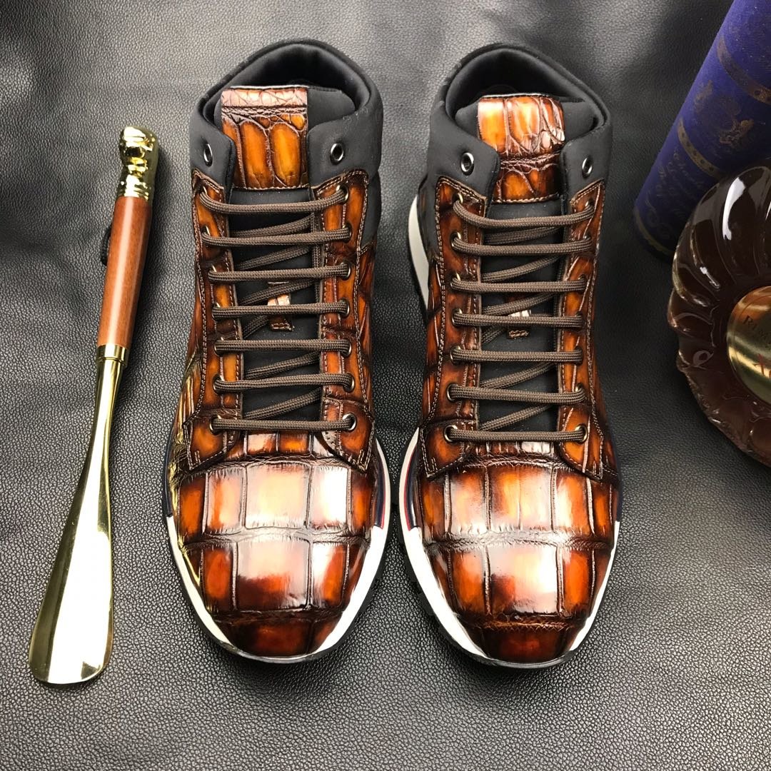 Mens Fashion Crocodile Sneakers Sports Shoe BMBAS120126