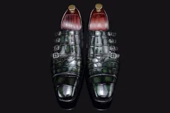 Mens Monk Strap Slip on Loafer Casual Comfortable Shoes BMGAS120137 image 1
