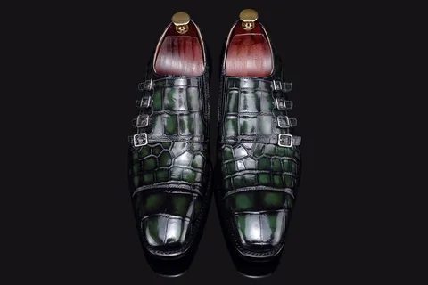 Mens Monk Strap Slip on Loafer Casual Comfortable Shoes BMGAS120137