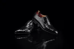 Scale-Patterned Lace-Up Derby Shoes BMBAS120138 image 3