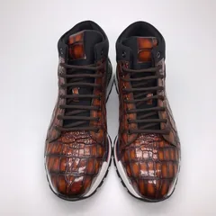 Men’s Genuine Crocodile Real Skin Fashion Sneaker BMBAS120147 image 1