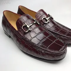 Crocodile Leather Men’s Penny Loafer BMBAS120157 image 4