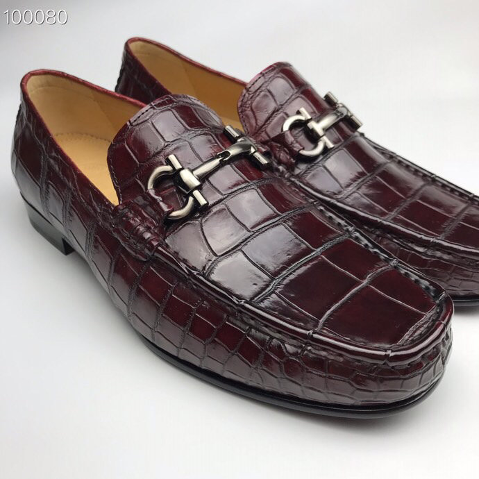 Crocodile Leather Men’s Penny Loafer BMBAS120157 image 4