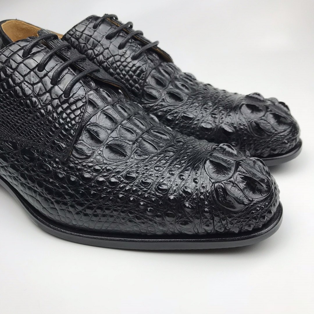 Men’s Crocodile Derby Dress Shoes BMBAS120159 image 4