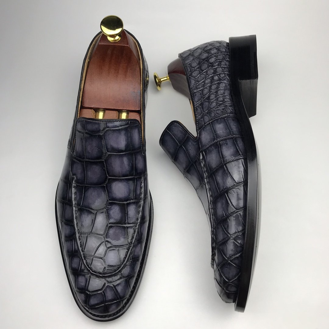 Men’s Loafers Crocodile Formal Classic Dress Shoes BMGAS12065 image 5