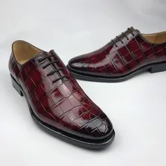 Oxford Crocodile Dress Shoes Comfortable Classic Design BMBAS120164 image 4