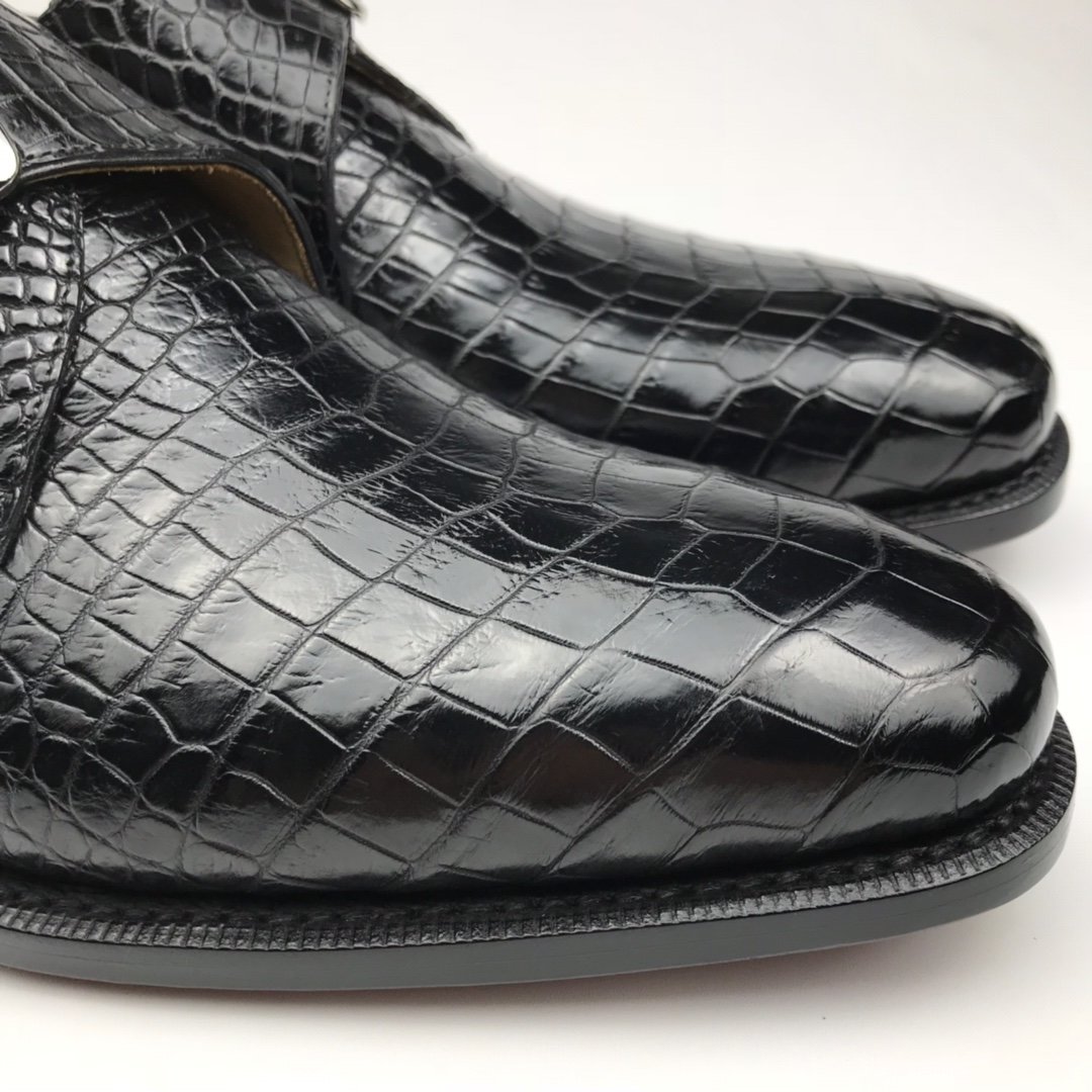 Crocodile Monk Strap Men’s Shoe BMBAS120174 image 4