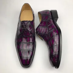 Exotic Men’s Crocodile Hand-Picked Derby Collection BMPAS120179 image 4