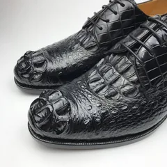 Horn back Crocodile Low Top Derby Shoes BMBAS120182 image 3