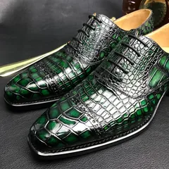 Crocodile Pattern Oxford Shoes Dress Shoes BMGAS120184 image 4