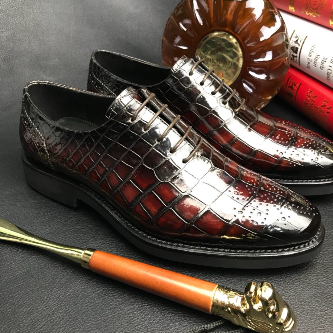Crocodile Classic Bi-color Dress boots BMBAS120188 image 4