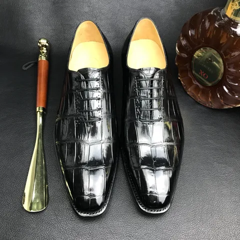 Crocodile Oxford Dress Shoes Men’s Formal Classic Design BMBAS120190