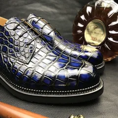 Men Crocodile Patent Dress Shoes BMBAS12068 image 4